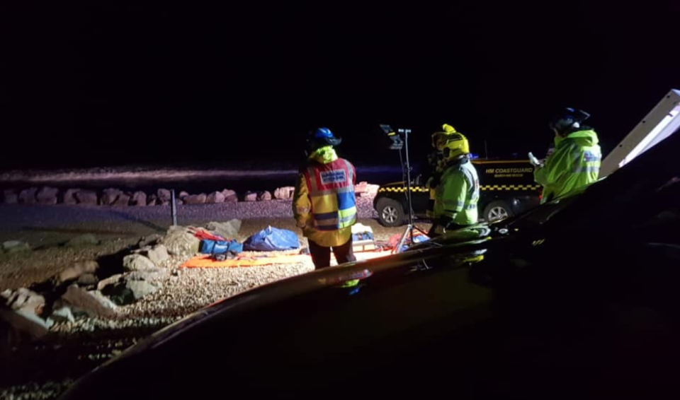 Emergency services rescued the casualties and they were taken to hospital to be checked over (Picture: Facebook/Southbourne Coastguard)