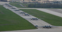 Col. Geoffrey Steeves, commander of the 509th Operations Group, speaking on "Spirit Vigilance," highlighted the strategic importance of the B-2 Spirit bombers, describing them as a key component of the nuclear triad and "the world's most strategic aircraft, uniquely blending stealth, payload capacity, and extended range capabilities."