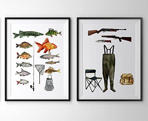 Fishing and Hunting Wall Prints