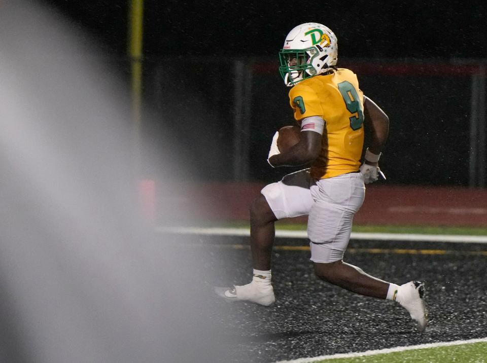 Along with his standout offensive numbers, DeLand's Javon Ross (9) picked off six passes, which tied for the area lead.