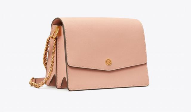 Tory Burch Robinson Convertible Shoulder Bag in Brown