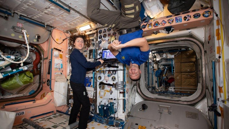 The ISS is home to a unique population of microbes. - Photo: NASA