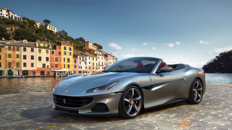 Luxury sports car maker Ferrari unveils its new model