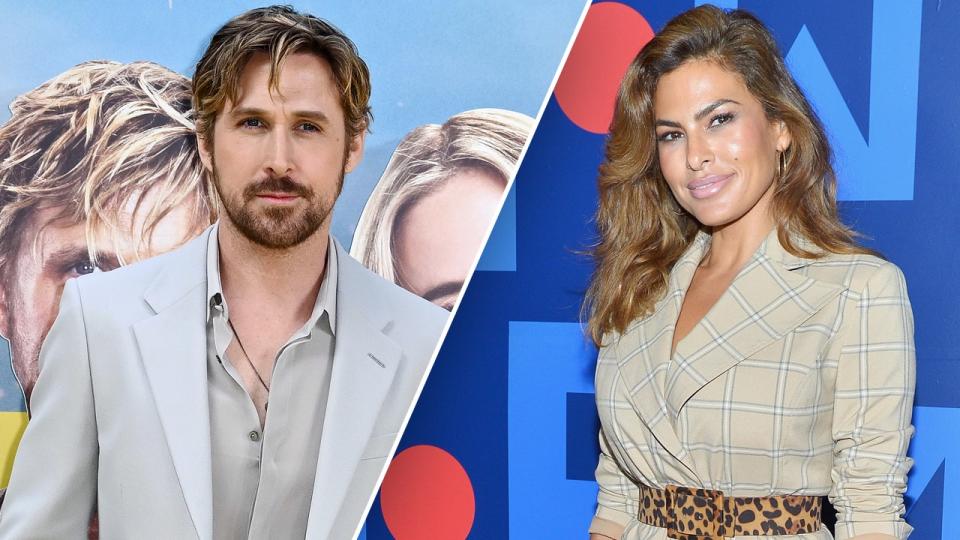 A split of Ryan Gosling and Eva Mendez