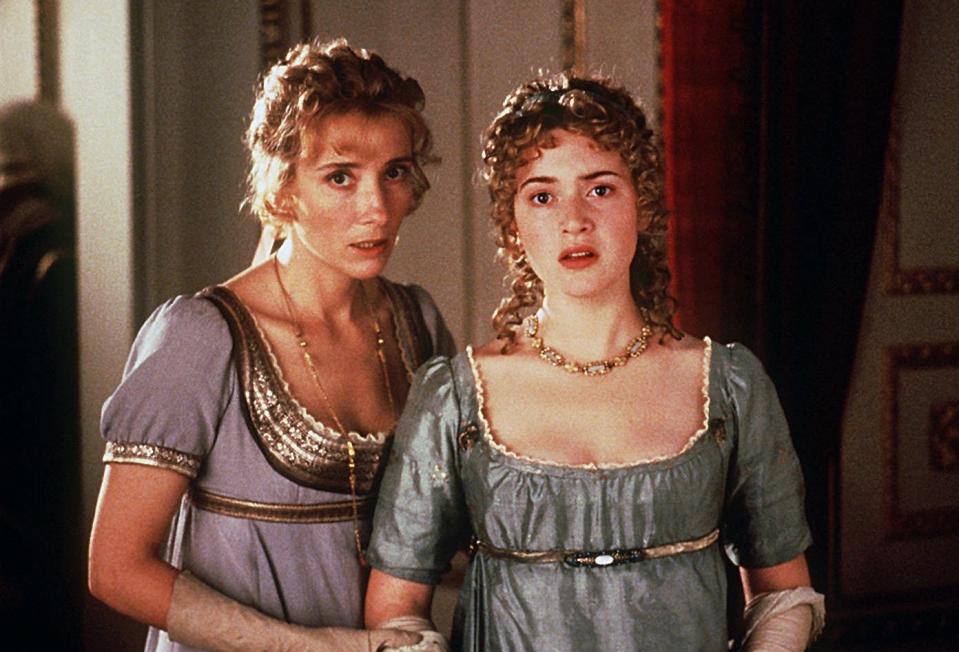 A scene from the film "Sense and Sensibility," starring Emma Thompson, left, and Kate Winslet.