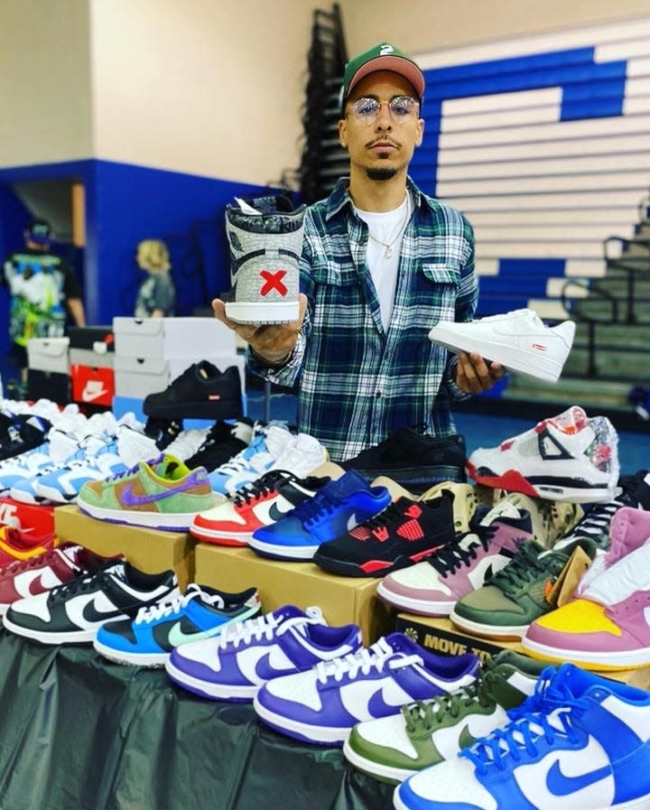 Joseph Crockett has been reselling shoes since 2020 and thinks Sneaker Party could turn into the Panhandle's premiere sneaker convention.