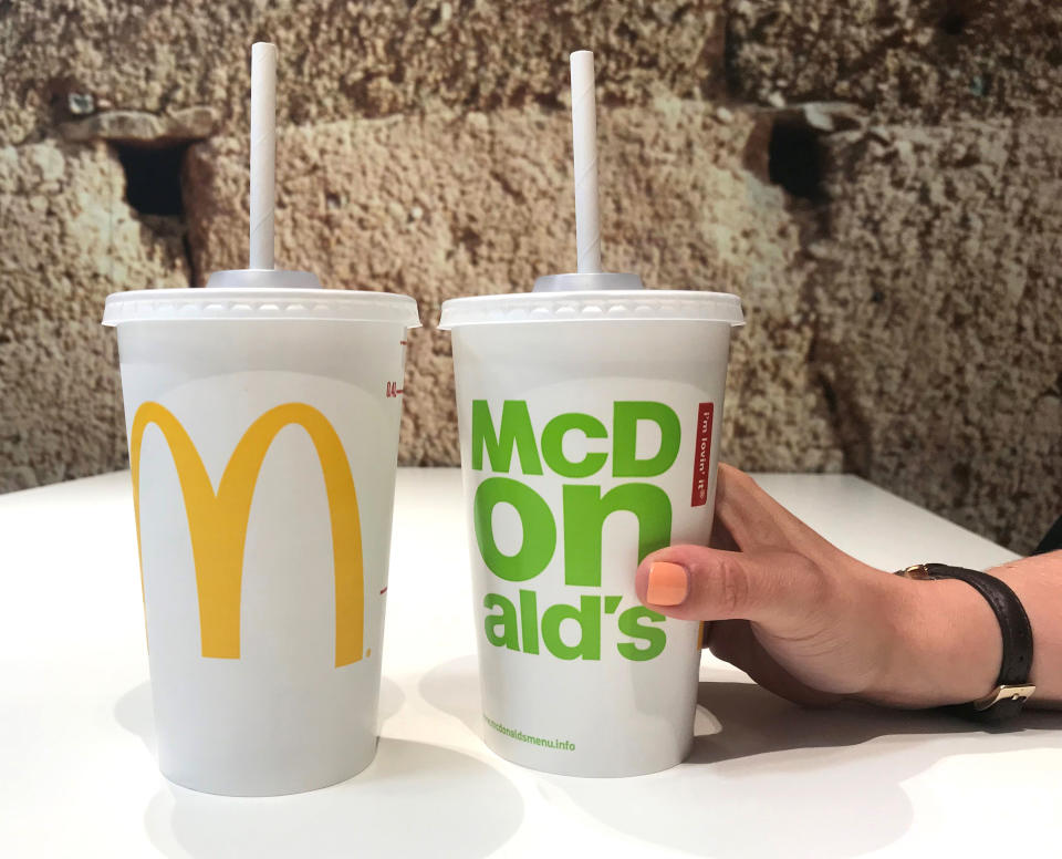 McDonald's paper straws cannot be recycled