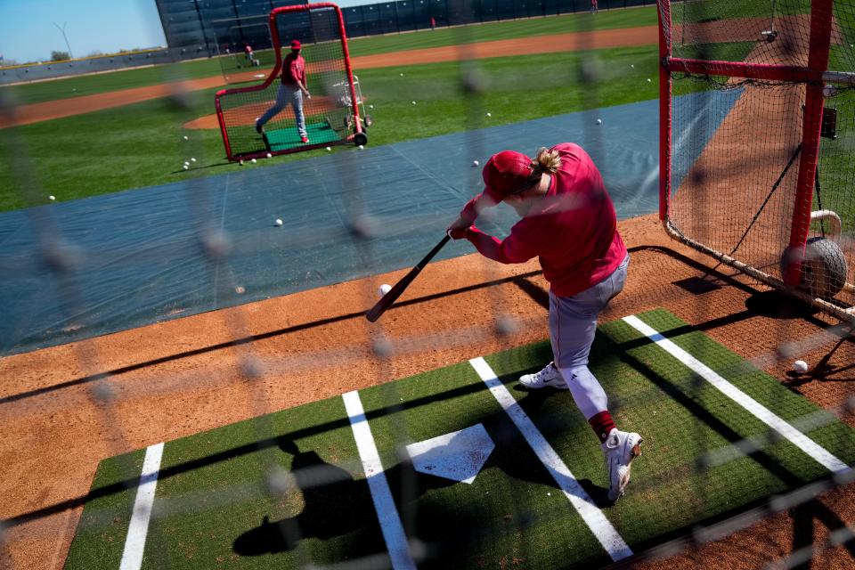 Cincinnati Reds left fielder Jake Fraley is a part of a deep group of young players leading the Reds into contention.