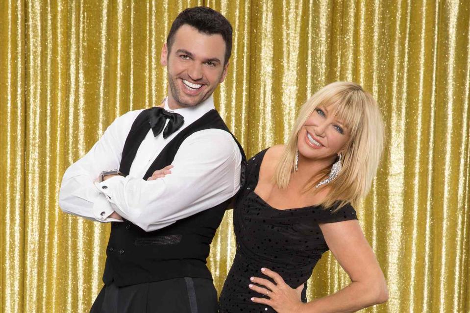 <p>Craig Sjodin/Disney General Entertainment Content via Getty</p> Tony Dovolani and Suzanne Somers on 