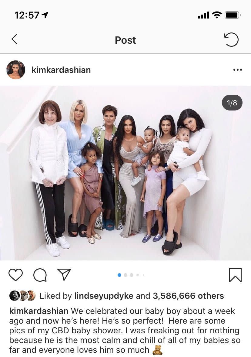 Photo credit: Instagram @KimKardashian