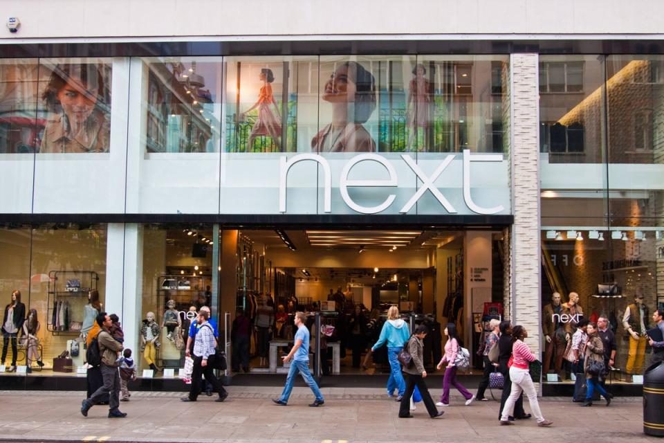 Next offered hope for the battered high street today as it seemed set to hit profit of £1 billion before long and CEO Simon Wolfson said: “It has been a long time since we started a year in a more positive frame of mind.” (Alamy/PA)