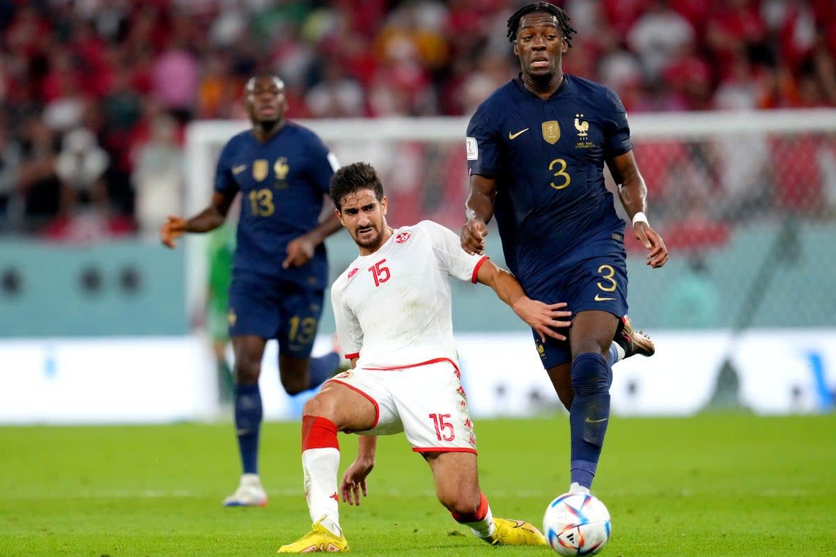 Monaco’s France international defender Axel Disasi (right) is a target for Manchester United (Nick Potts/PA Images). (PA Wire)