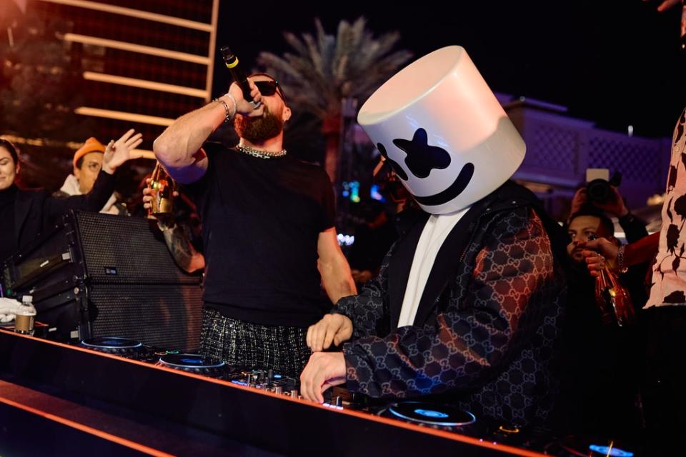 <p>Travis Kelce & Marshmello</p>