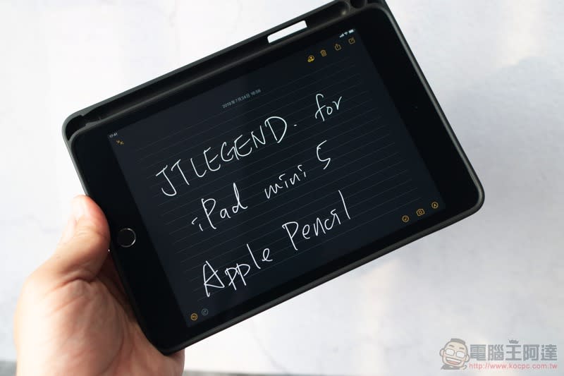 JTLEGEND iPad mini 5 相機快取多角度折疊布紋皮套