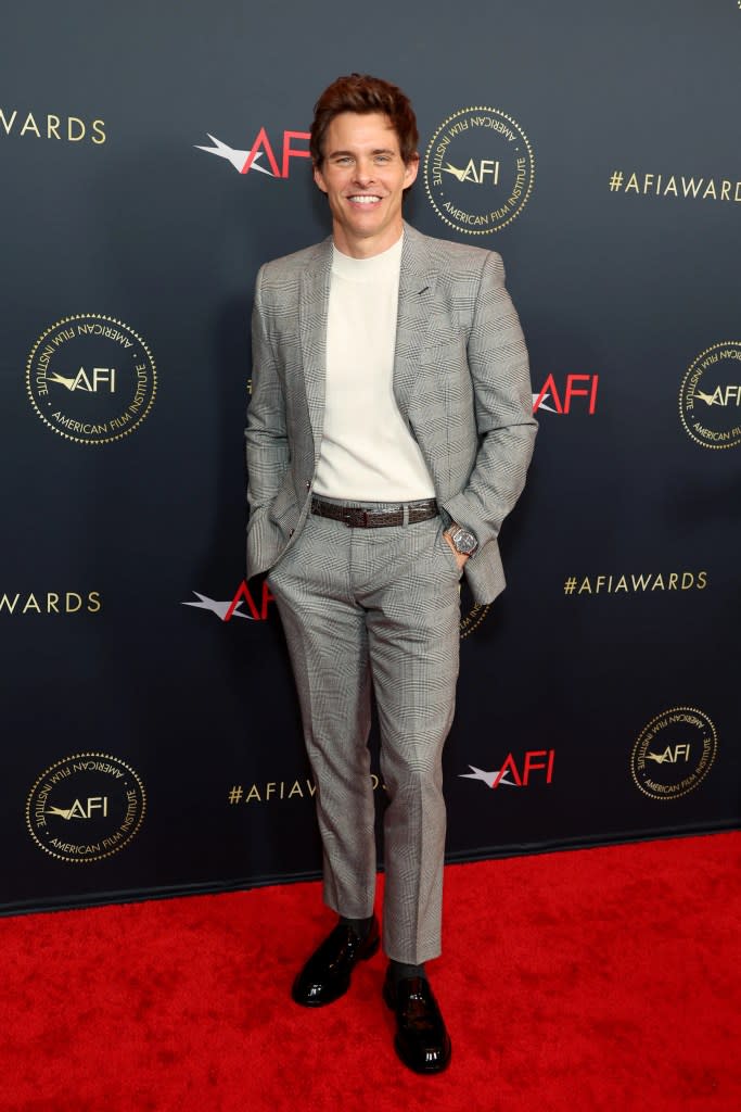 James Marsden attends the AFI Awards Luncheon at Four Seasons Hotel Los Angeles at Beverly Hills on January 12, 2024 in Los Angeles, California.