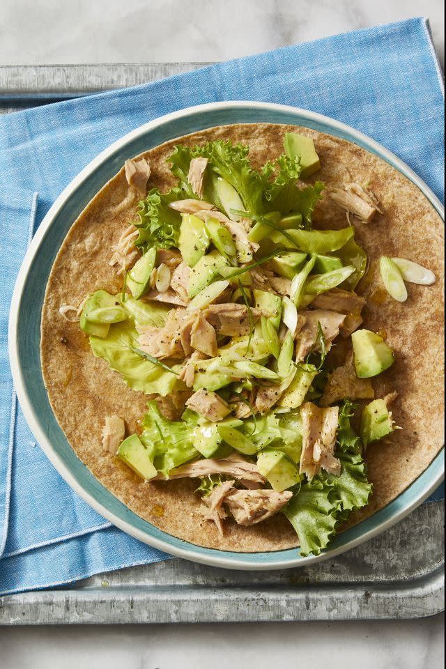 Avocado and Tuna Salad Wraps