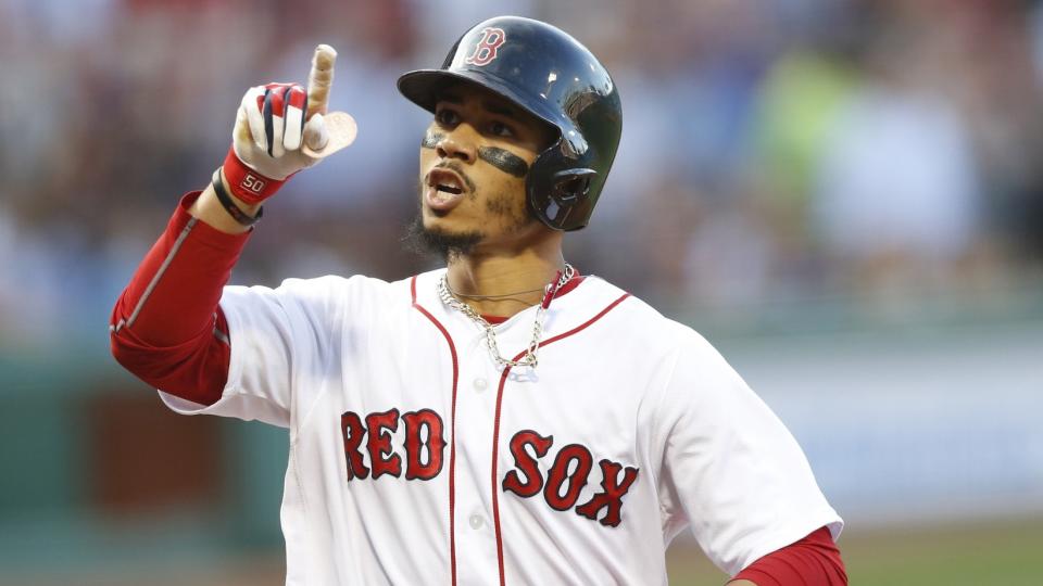 Who's No. 1 on our list? Well, Mookie Betts and the Boston Red Sox are half of it. (AP)