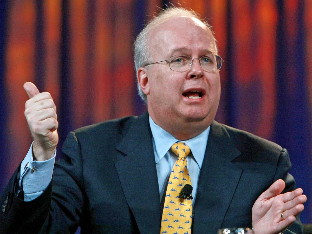 Karl Rove served as deputy White House chief of staff to President George W Bush (Getty Images)