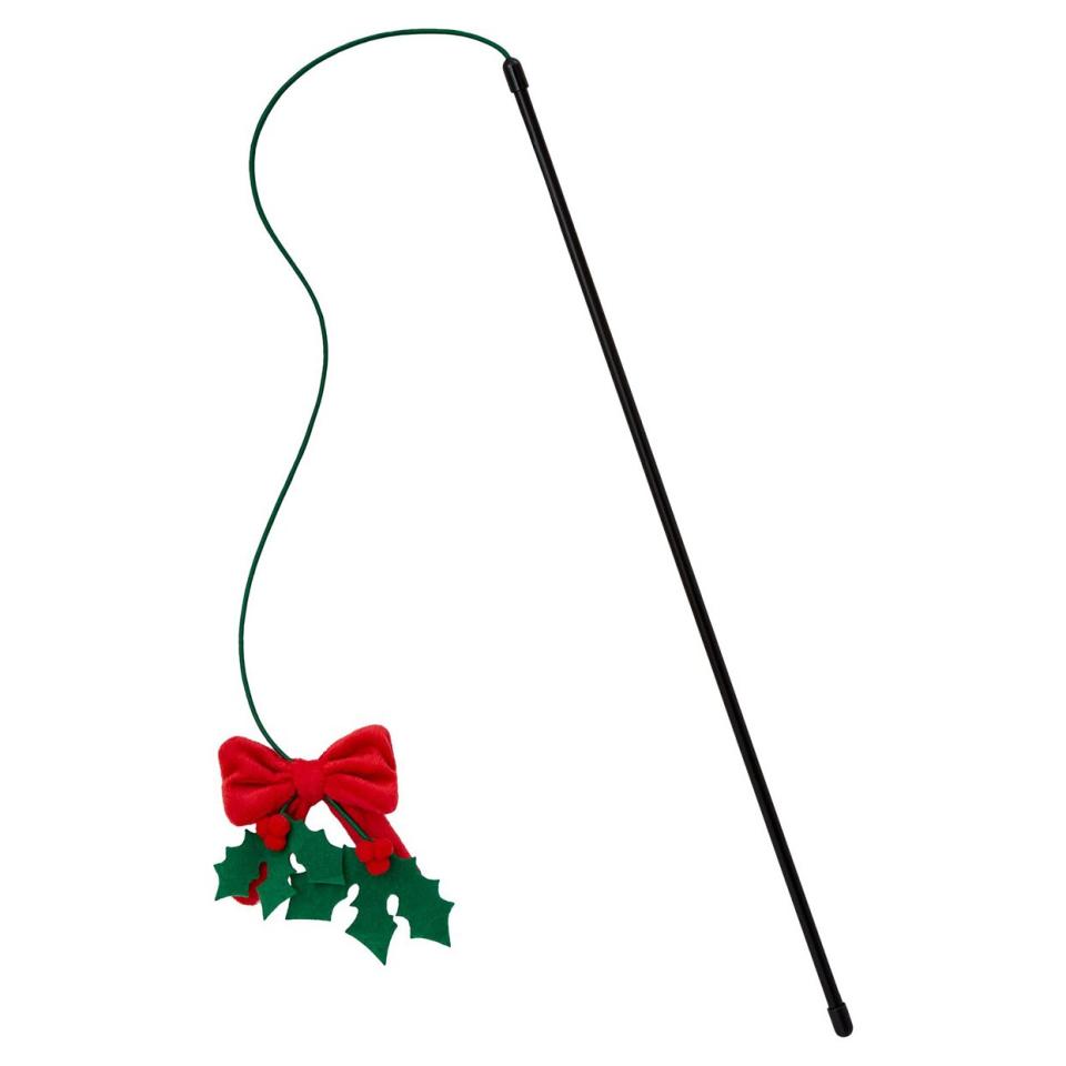 Product photo of a Mistletoe Teaser Wand Cat Toy