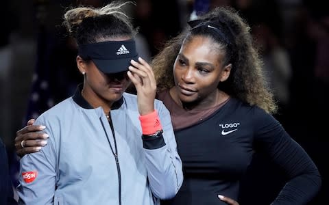 Williams tried to comfort Osaka - Credit: USA Today