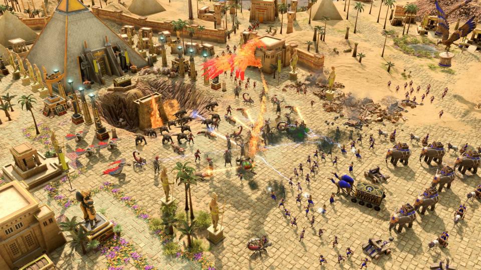 Age of Mythology: Retold — Egypt battle.