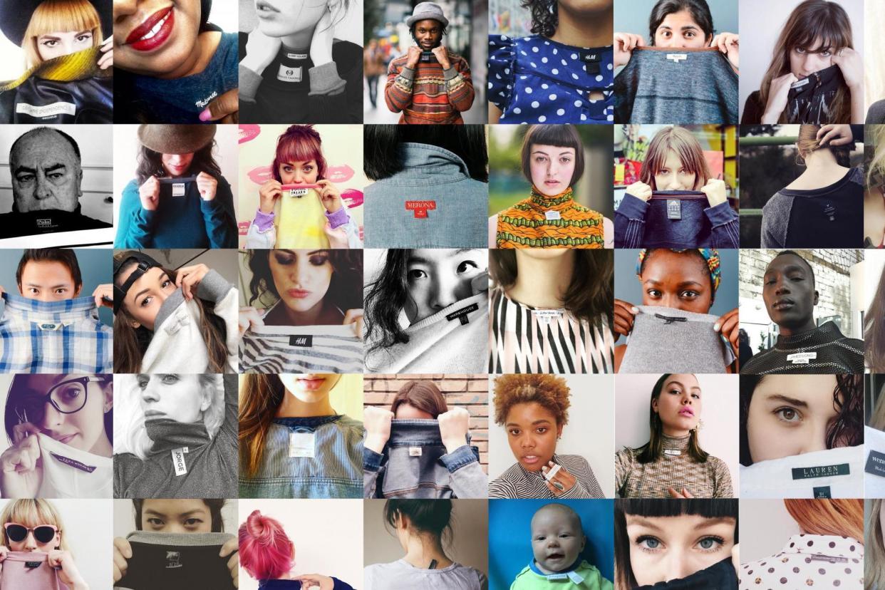 Label selfies: asking #whomademyclothes for Fashion Revolution Week: Fashion Revolution