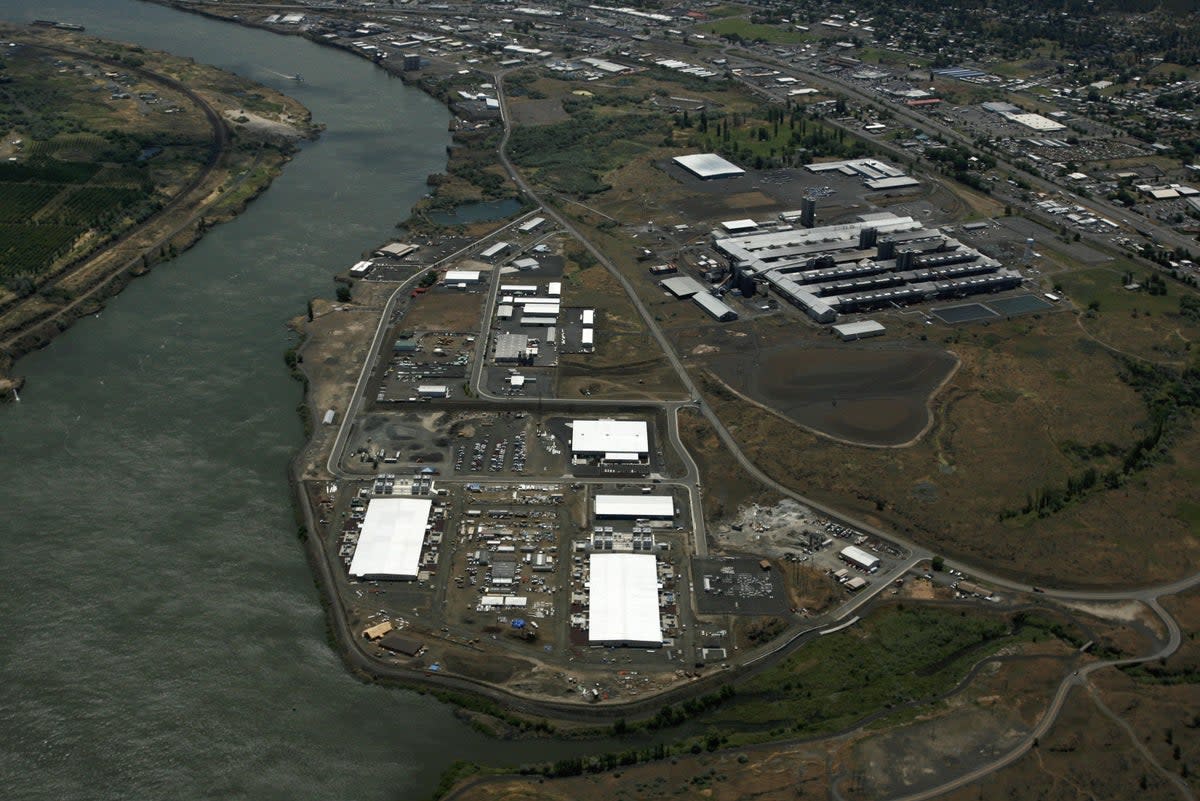 Google’s two computing centers, each the size of a football field, are located in the small Oregon town  (Getty Images)
