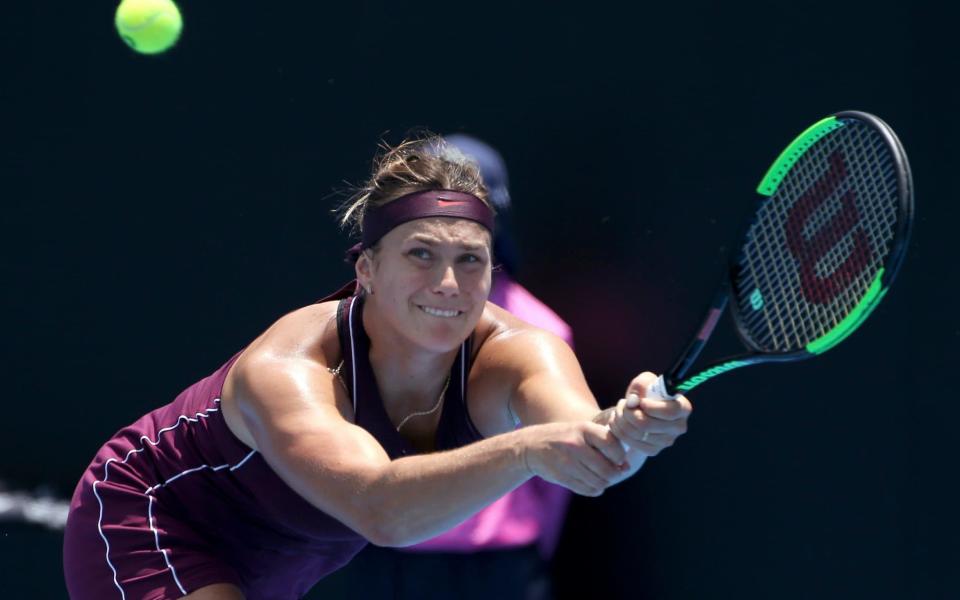 Aryna Sabalenka has been criticised by some for her on-court scraming - AP