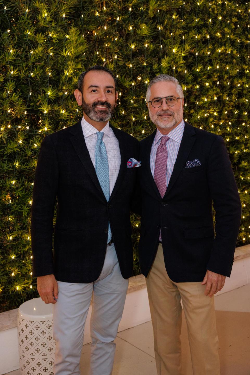 Edwin Palacio and Victor Figueredo at the Jan. 15 Fur Ball benefiting Darbster Rescue.