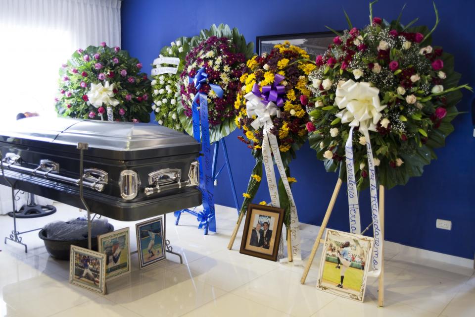 Yordano Ventura's memorial in the Dominican Republic. (AP)