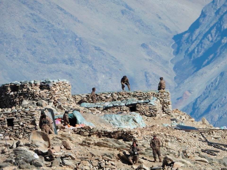 India China troops soldiers Pangong Ladakh border