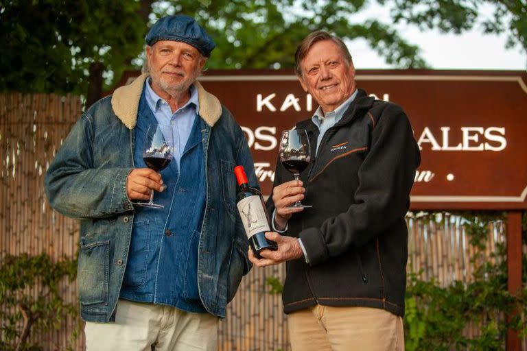 Francis Mallmann junto a Aurelio Montes