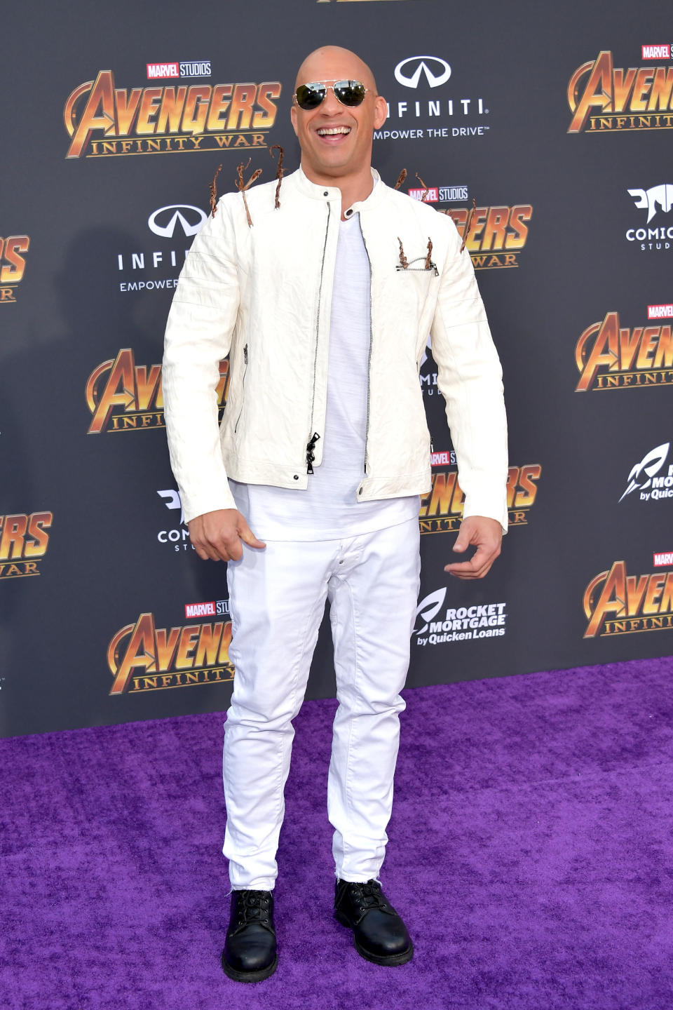 Vin Diesel at the LA premiere of ‘Avengers: Infinity War’