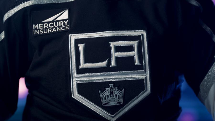 The LA Kings have partnered with Mercury Insurance for the team's first jersey patch deal. (Mercury Insurance/LA Kings)
