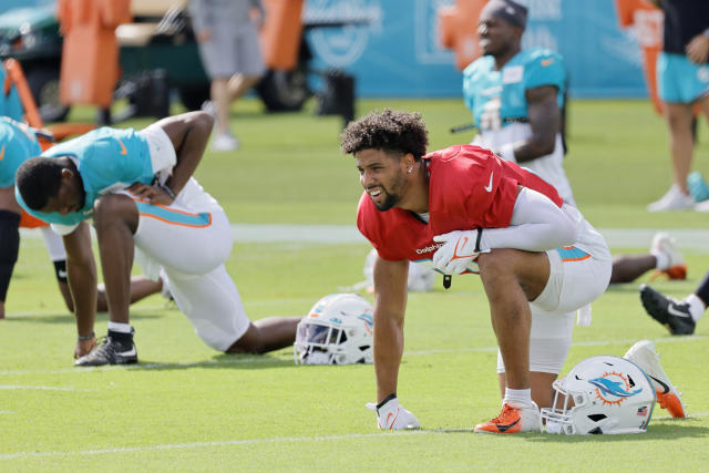 Dolphins safety Brandon Jones, coming off knee injury, ramping up camp  participation with goal to be ready for Week 1