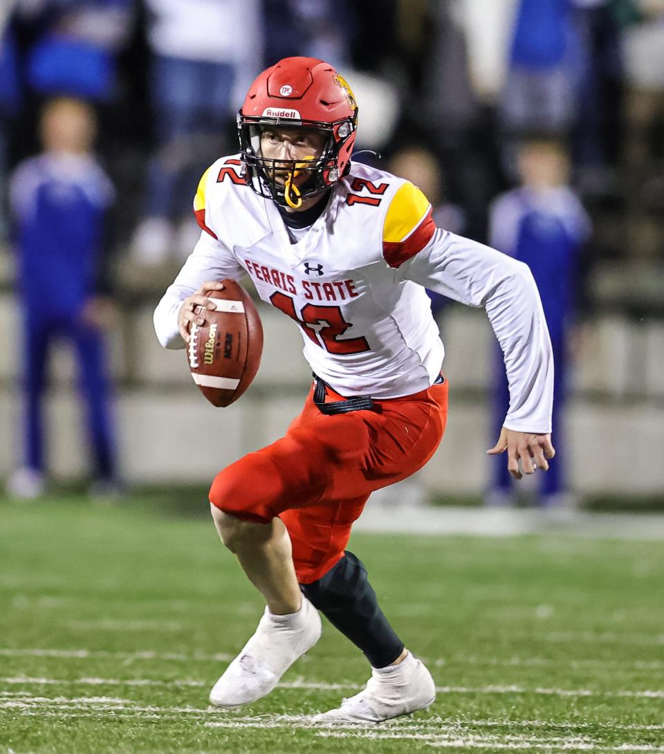 Ferris State quarterback Jared Bernhardt