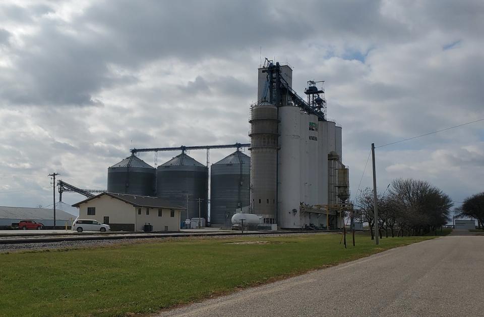 This grain storage facility is run by New Cooperative, a farm cooperative in Iowa that was hit by a ransomware attack in 2021. <a href="https://commons.wikimedia.org/wiki/File:NEW_Cooperative_facility_Knierim_Iowa_20211104.jpg" rel="nofollow noopener" target="_blank" data-ylk="slk:Jstuby/Wikimedia;elm:context_link;itc:0;sec:content-canvas" class="link ">Jstuby/Wikimedia</a>