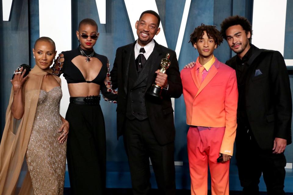 Jada Pinkett Smith, Willow Smith, Will Smith, Jaden Smith, Trey Smith