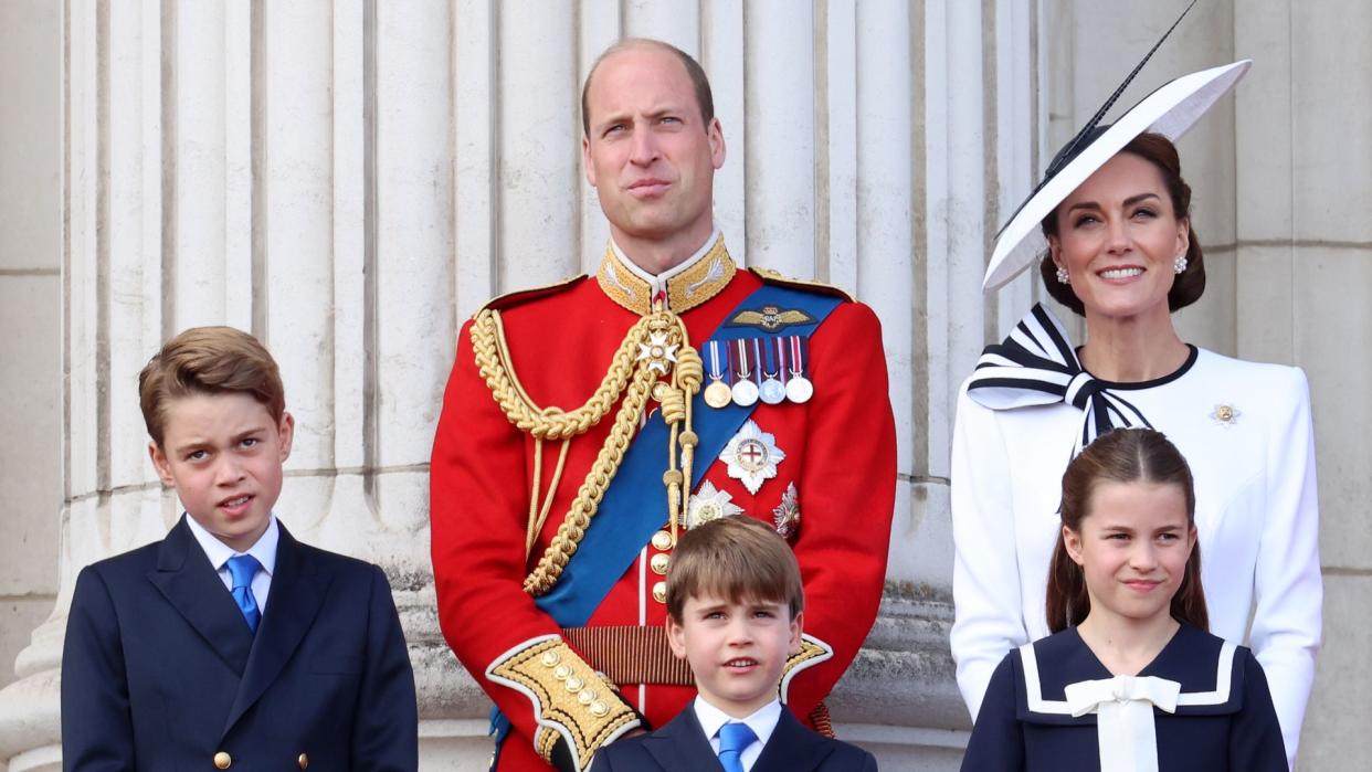 Prince William with Princess Kate, Prince George, Prince Louis and Princess Charlotte