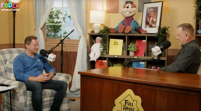 <p>Full House Rewind/YouTube</p> David Lipper and Dave Coulier on the 'Full House Rewind' podcast