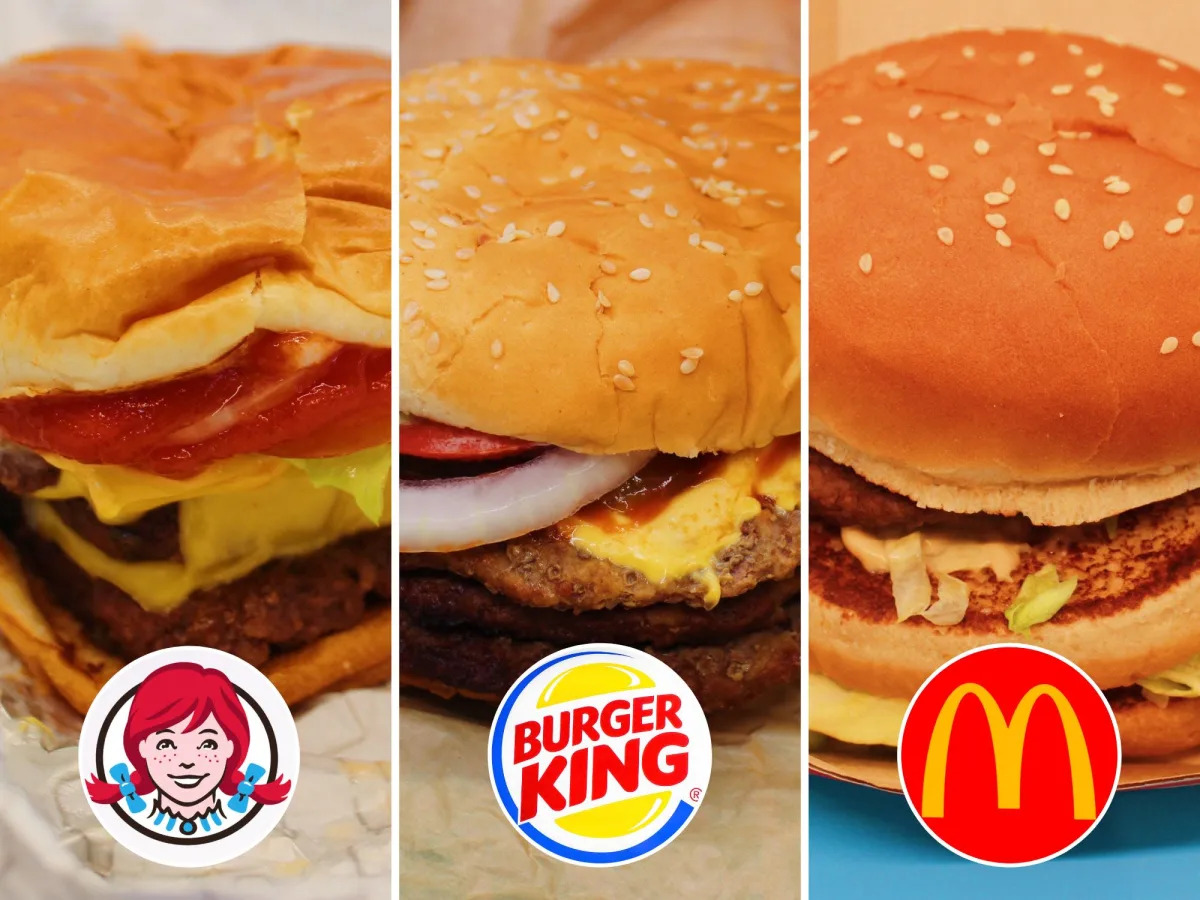 I tried the biggest burgers at 5 fast-food chains and my favorite tasted fresh o..