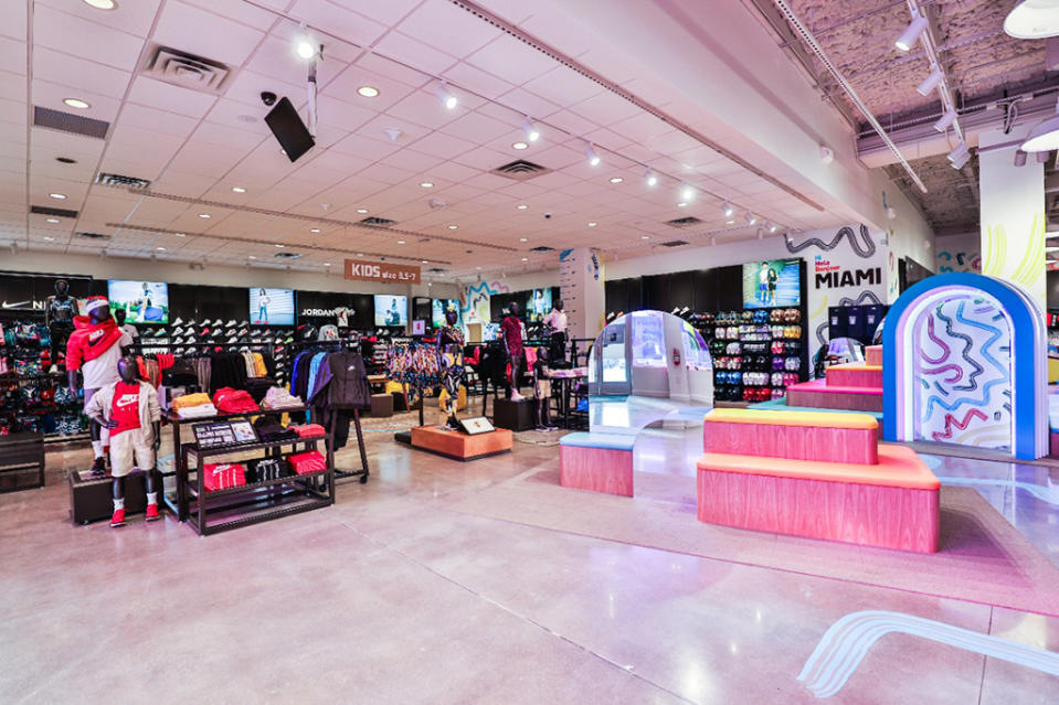 A look inside the Kids Foot Locker “House of Play” store in Miami. - Credit: Courtesy of Kids Foot Locker