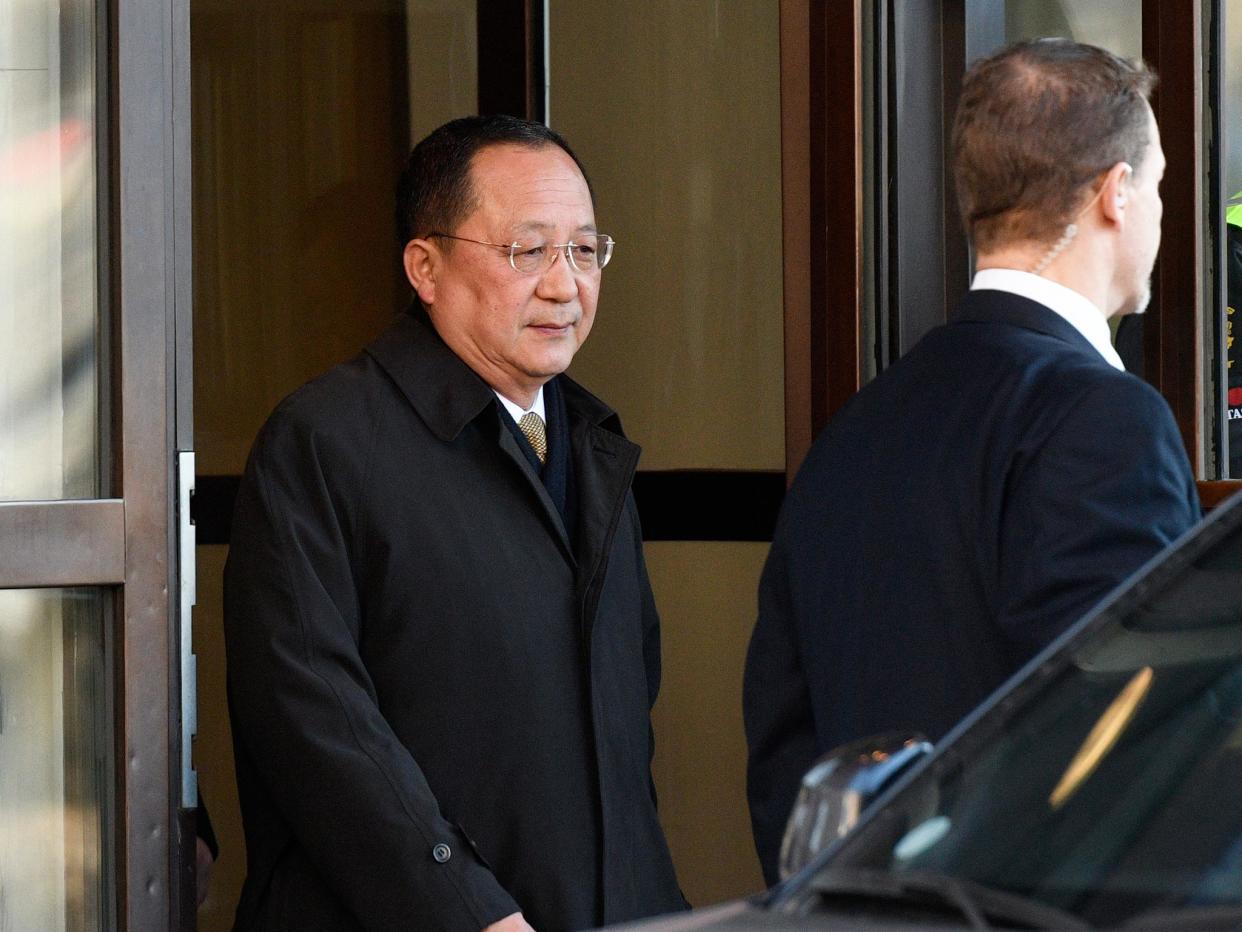 North Korea's Foreign Minister, Ri Yong-ho, arrives in Sweden for two days of talks: VILHELM STOKSTAD/AFP/Getty Images