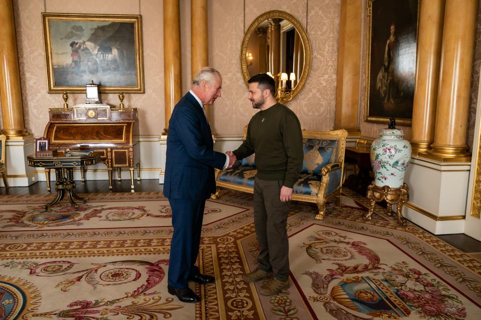 King Charles and President Volodymyr Zelensky (Getty Images)