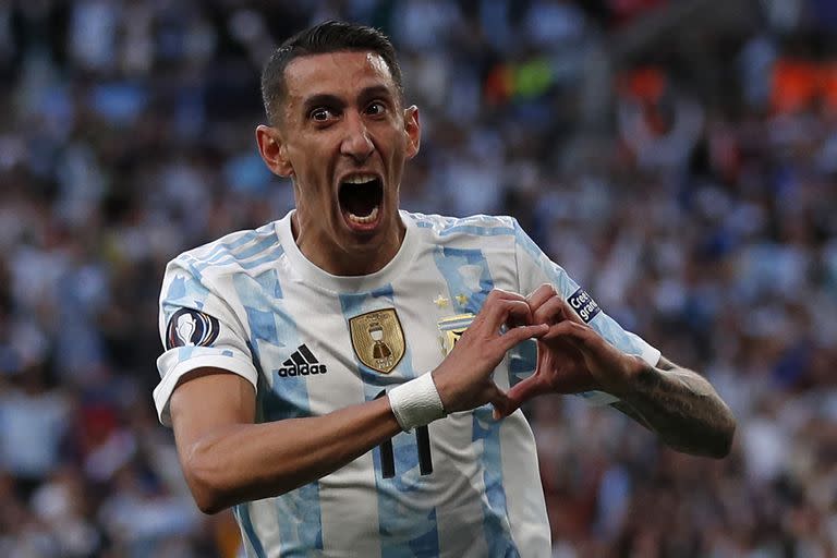 Ángel Di María es uno de los sobrevivientes del equipo que perdió la final del 2014; el otro, en este plantel, es Lionel Messi