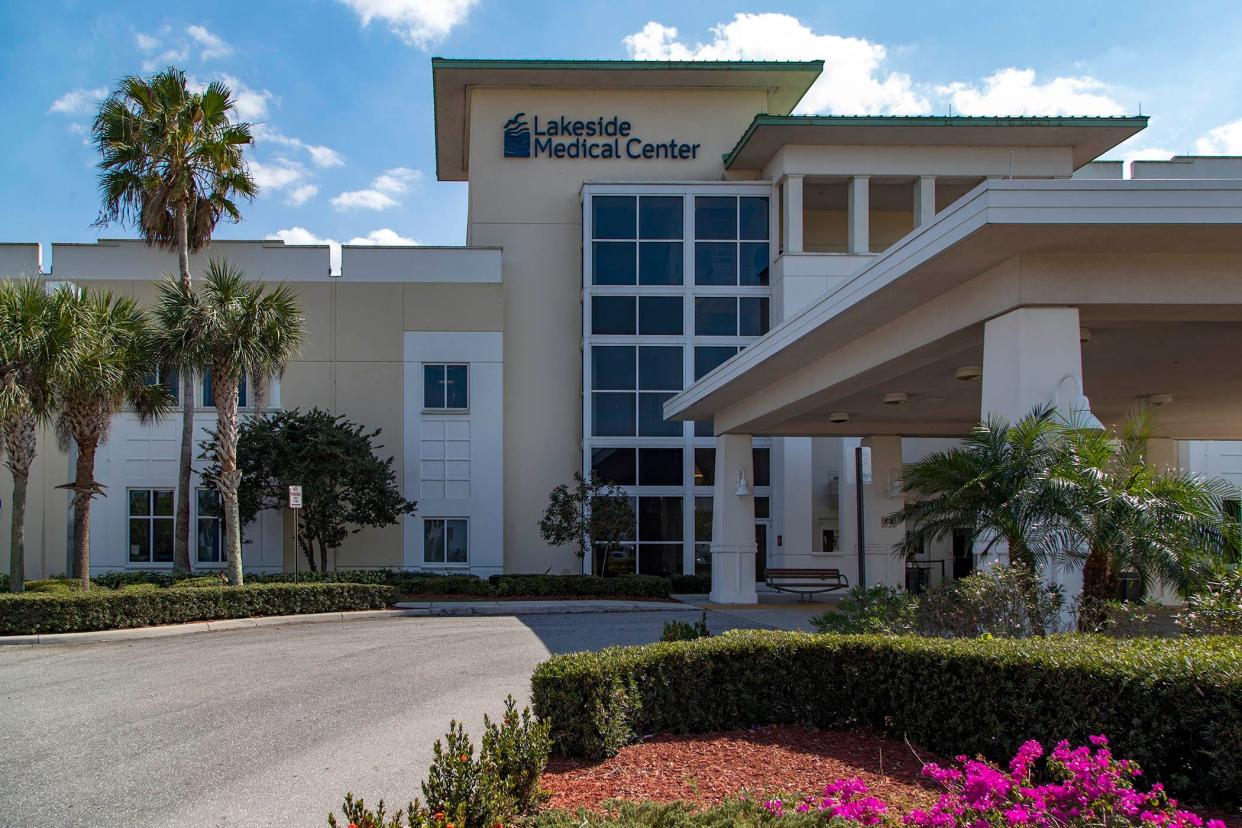 Lakeside Medical Center in Belle Glade, Monday, March 30, 2020.