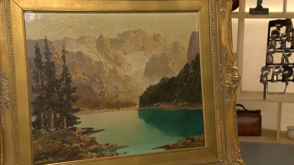 Das Gemälde von Georg Arnold Graboné aus den 1950er-Jahren wurde auf 750 bis 1.000 Euro geschätzt. (Bild: ZDF)