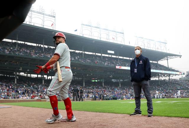 Ian Happ tells Weather Channel that wind and rain made early games