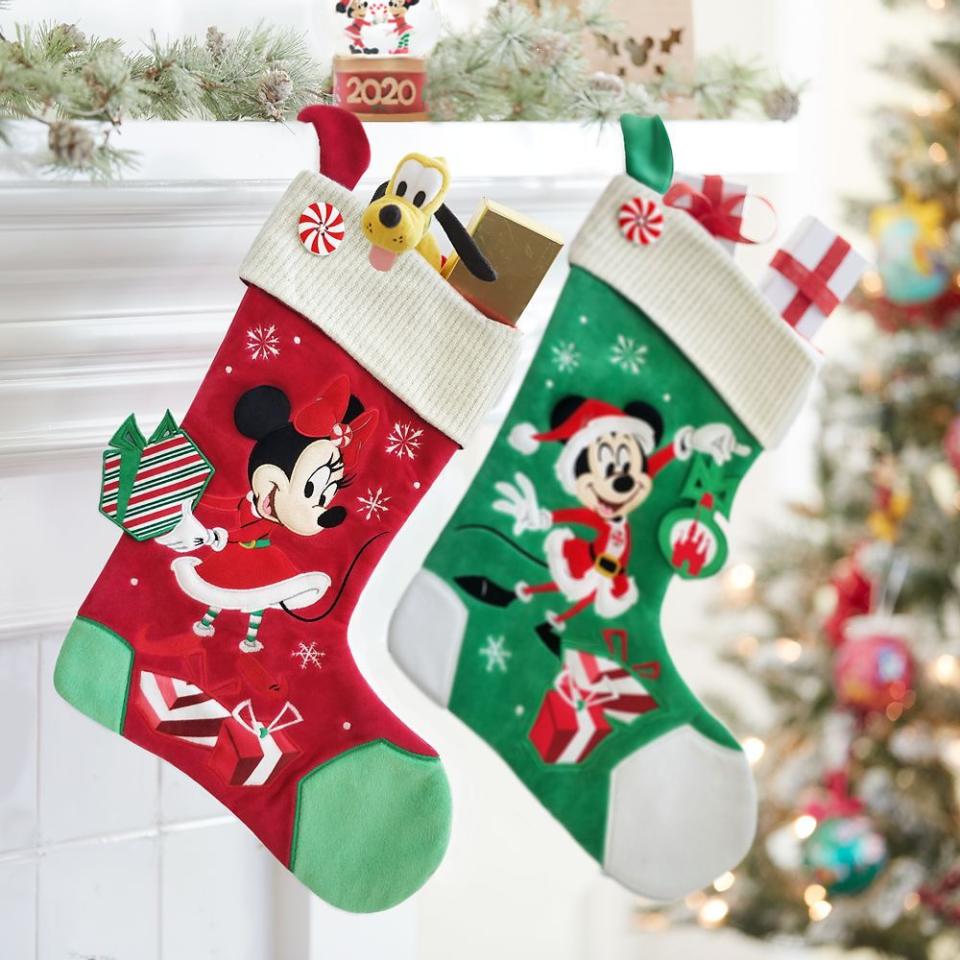 Mickey and Minnie Mouse Stockings