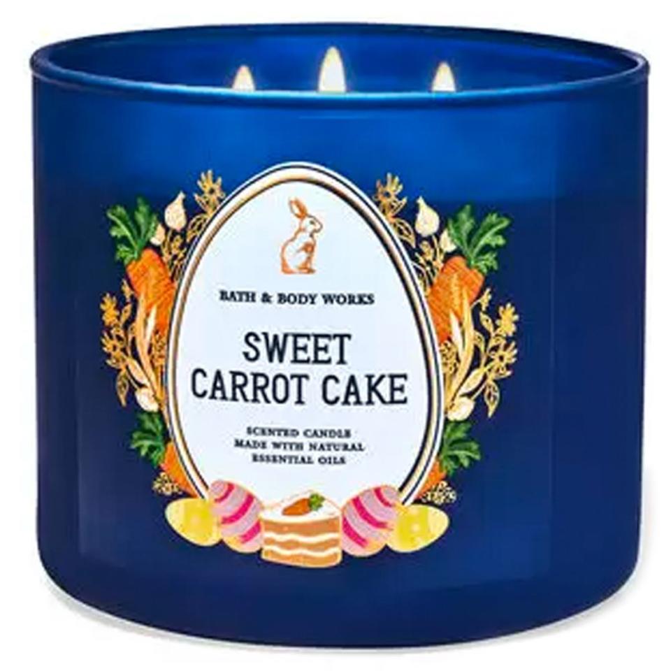 <p><a href="https://go.redirectingat.com?id=74968X1596630&url=https%3A%2F%2Fwww.bathandbodyworks.com%2Fp%2Fsweet-carrot-cake-3-wick-candle-028001609.html&sref=https%3A%2F%2Fwww.bestproducts.com%2Flifestyle%2Fg1134%2Feaster-gifts-for-adults%2F" rel="nofollow noopener" target="_blank" data-ylk="slk:Shop Now;elm:context_link;itc:0;sec:content-canvas" class="link ">Shop Now</a></p><p>Sweet Carrot Cake 3-Wick Candle</p><p>bathandbodyworks.com</p><p>$32.95</p>